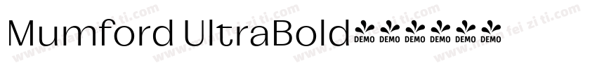 Mumford UltraBold字体转换